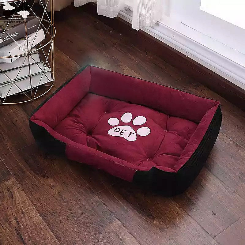 Dog Bed - Paw Print design